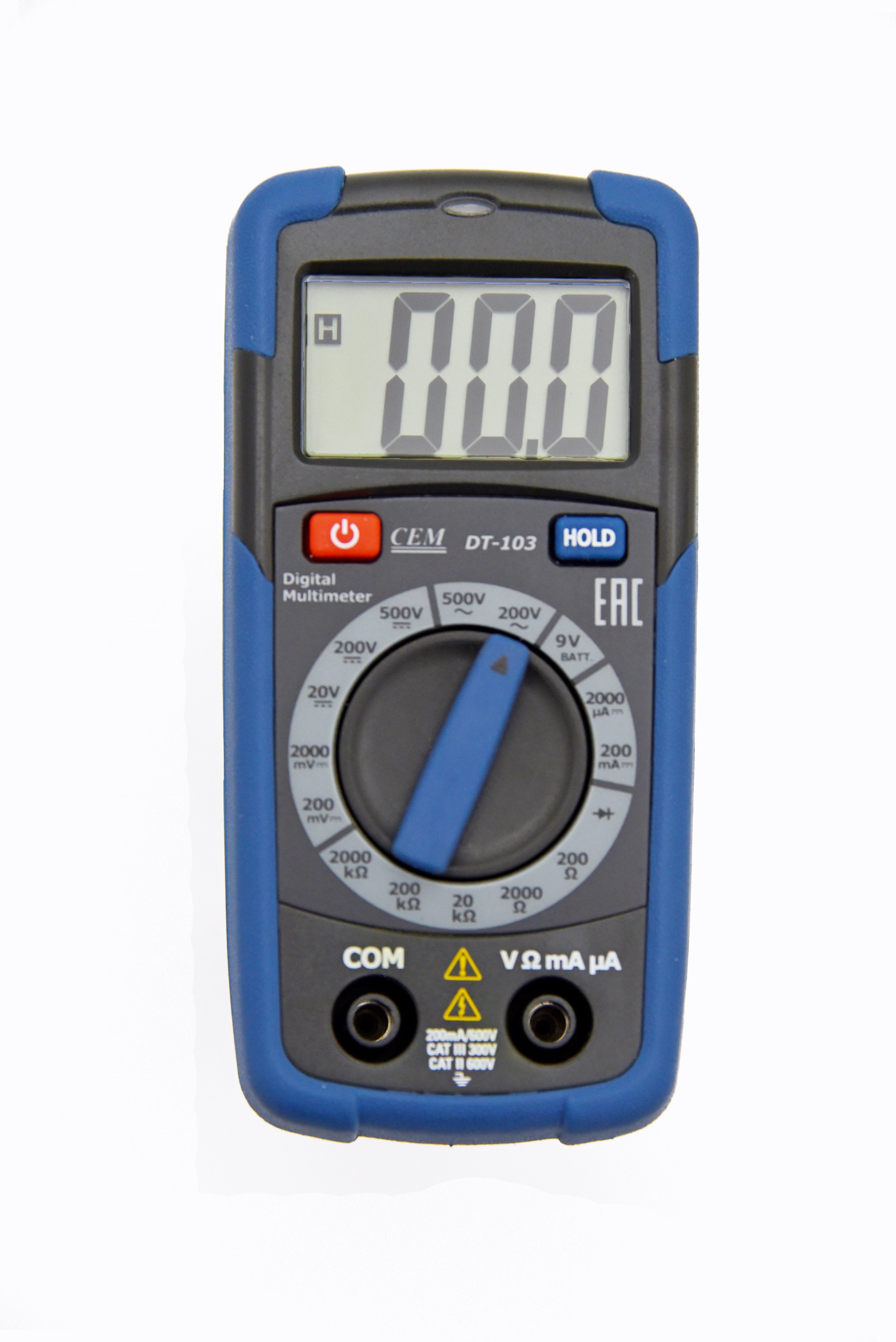 Изображение товара Цифровой мультиметр DT-103 с прорезиненым корпусом и функциями прозвонки