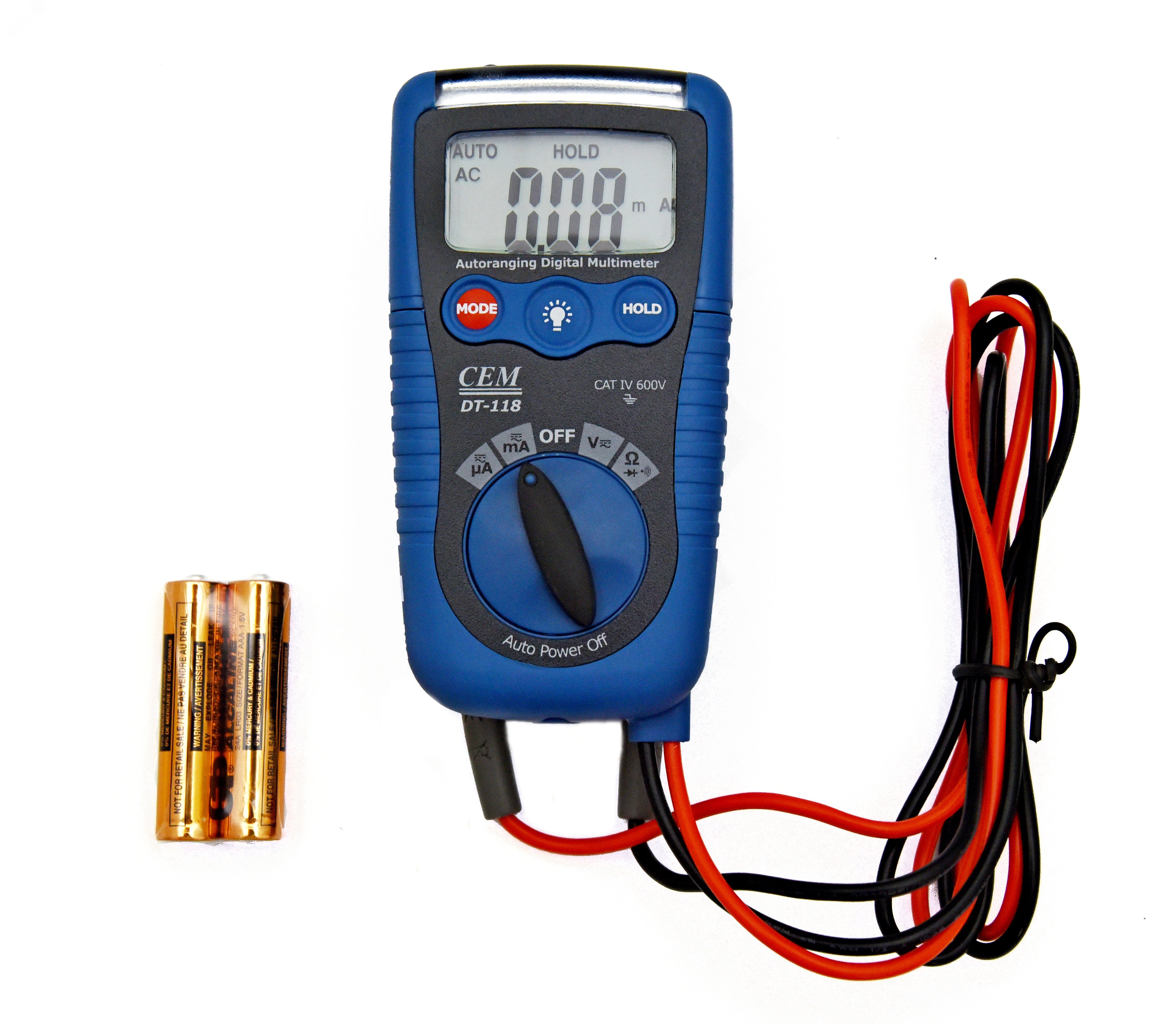 Изображение товара Мультиметр цифровой DT-118 (шт)