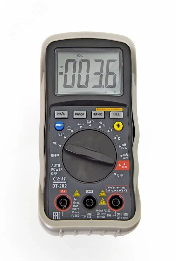 Изображение товара Мультиметр цифровой DT-202 (шт)