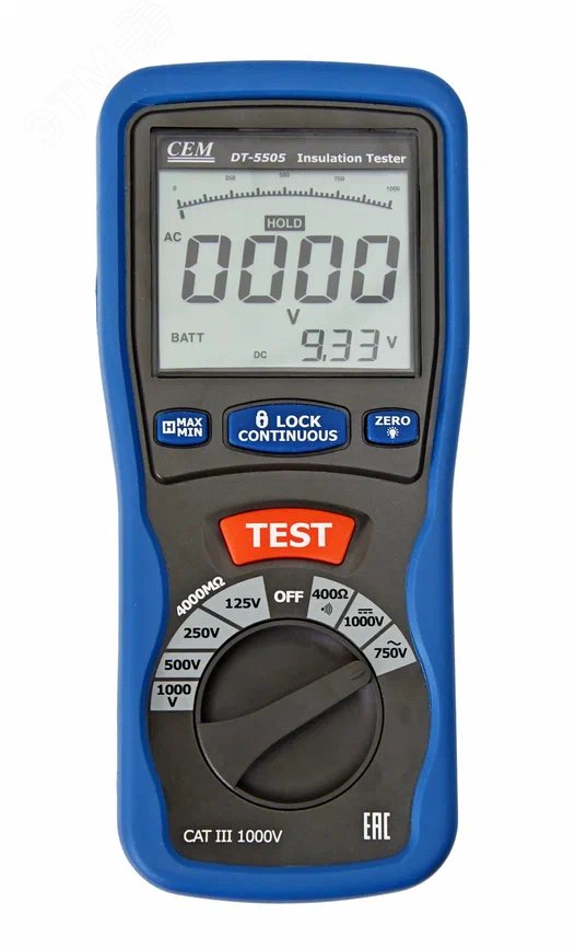 Изображение товара Мегаомметр DT-5505 (шт)