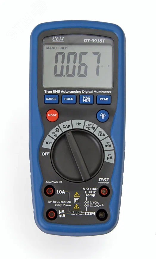 Изображение товара Мультиметр профессиональный DT-9918T (шт)