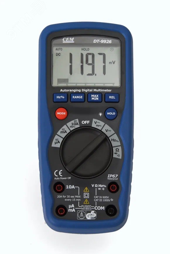 Мультиметр профессиональный DT-9926 артикул 481073 CEM - купить в ...