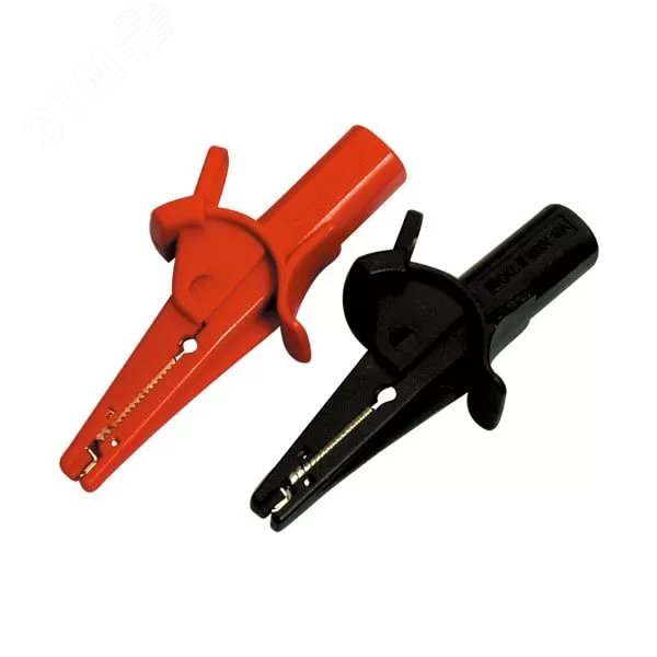 Изображение товара Комплект зажимов крокодил средний FC-A23 безопасный для мультиметров