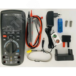 Мультиметр профессиональный промышленный True RMS с цветным ЖК-дисплеем TFT DT-9987 - фото 4