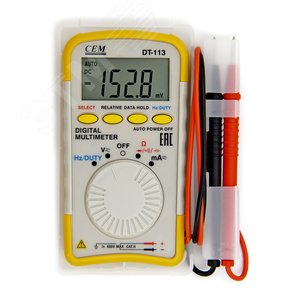 Мультиметр цифровой DT-113 - фото 1