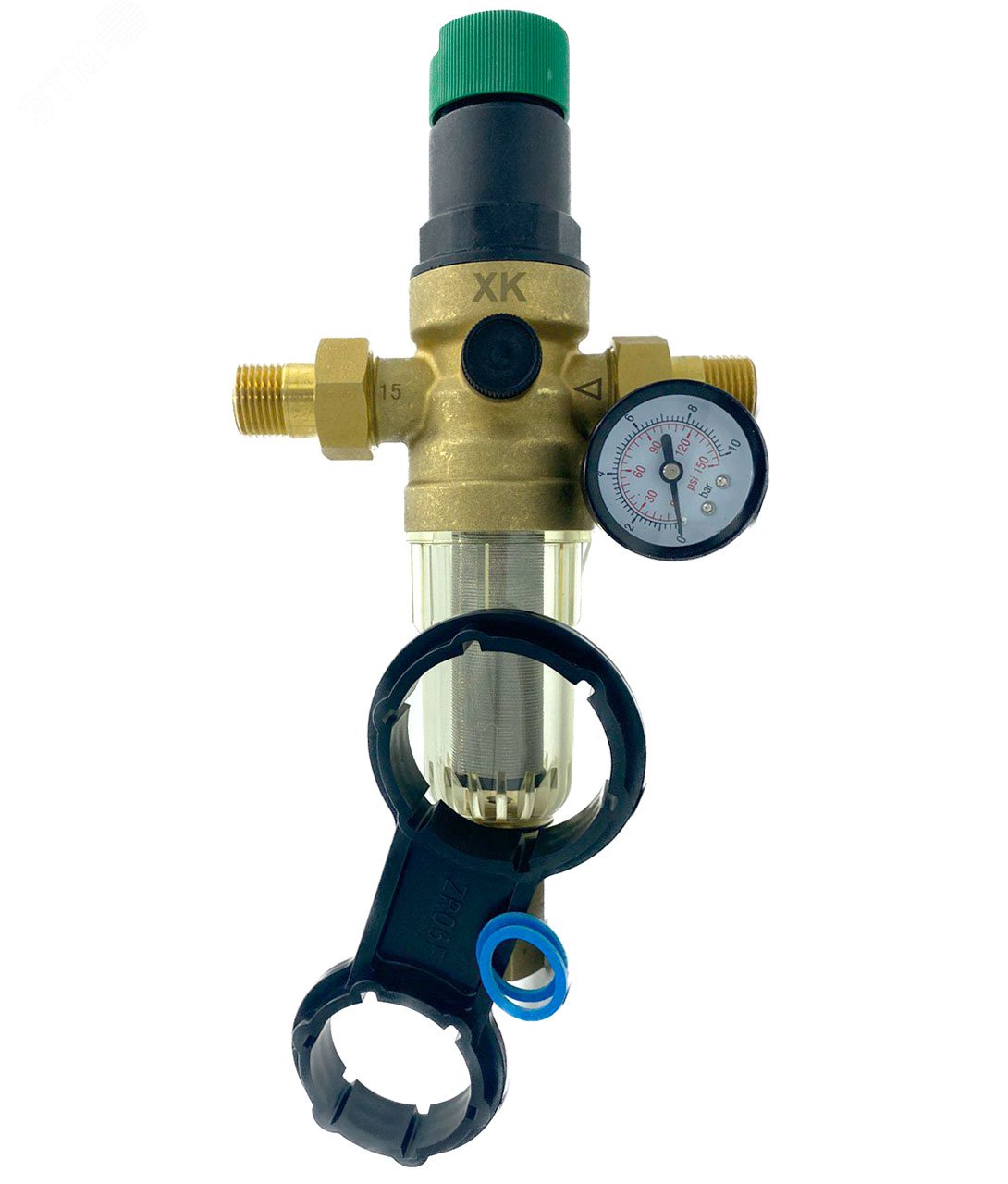 Изображение товара Фильтр с редуктором FR06-1/2H для горячей воды DN15, латунь, резьбовое соединение