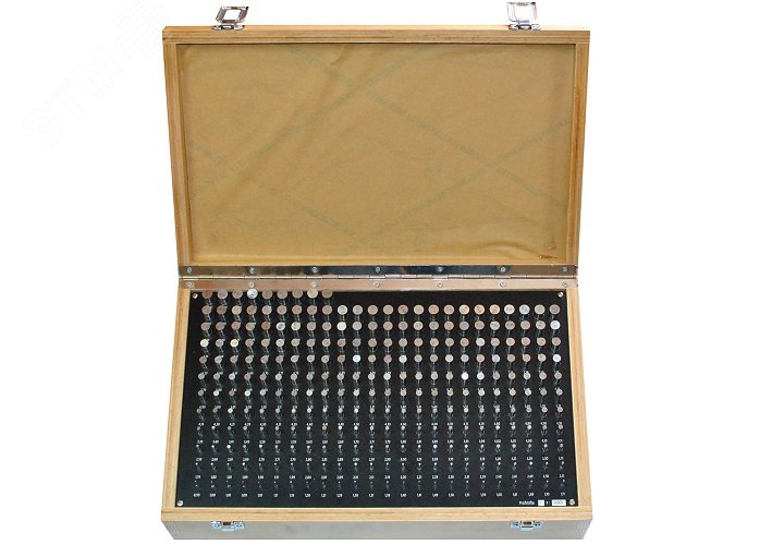 Изображение товара Набор гладких калибров 1,00-10,00 мм 91 шт с точностью +/-0,001 мм