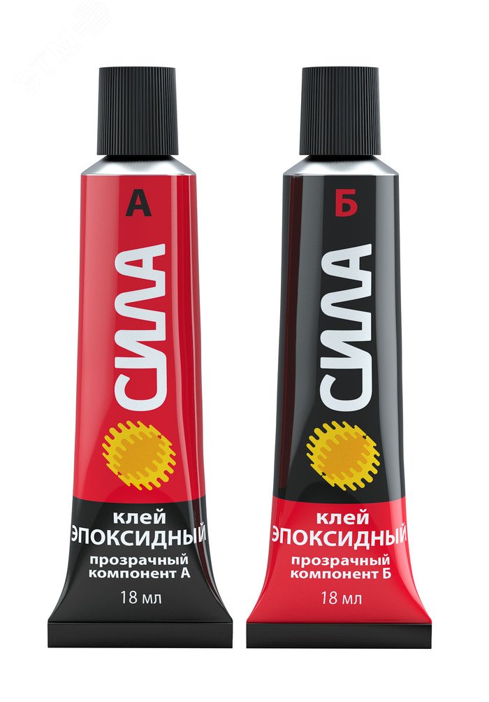 Изображение товара Эпоксидный клей СИЛА 2х18 мл быстросохнущий для металлов и материалов