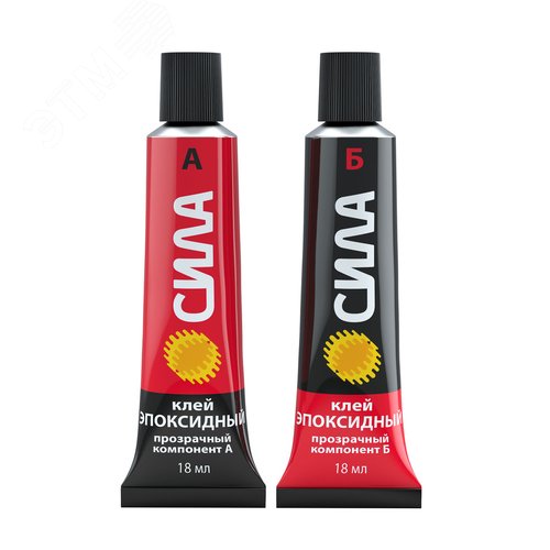 Изображение товара Клей эпоксидный тубы 2х18 мл блистер SEBL1-36 СИЛА (упак)