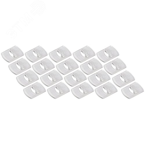 Изображение товара Клипсы для гирлянд с технологией бесследного удаления 100 шт, 120 полосок до 200 г прозрачные SCC-D20-T100 СИЛА (упак)