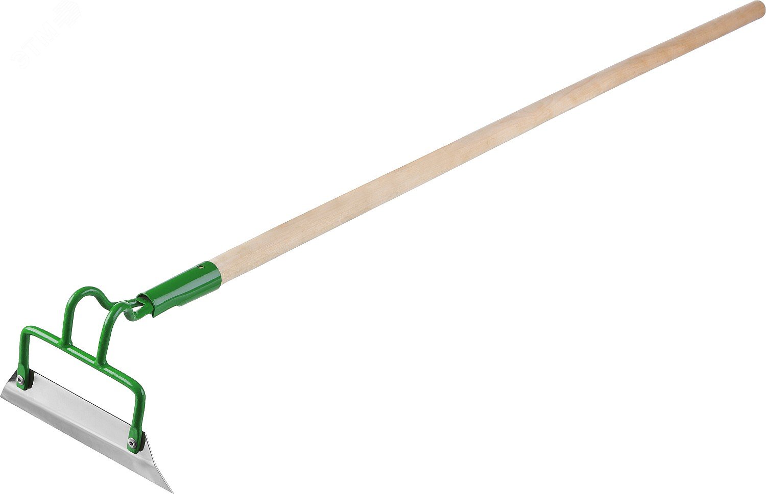 Изображение товара Мотыга 200х50х1290 мм нержавеющая сталь деревянный черенок садовый инструмент