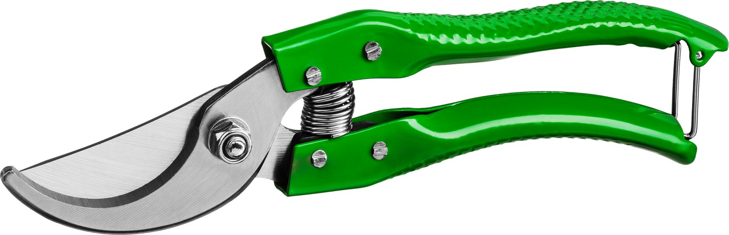 Секатор плоскостной 200 мм, закаленные лезвия, стальные эргономичные рукоятки