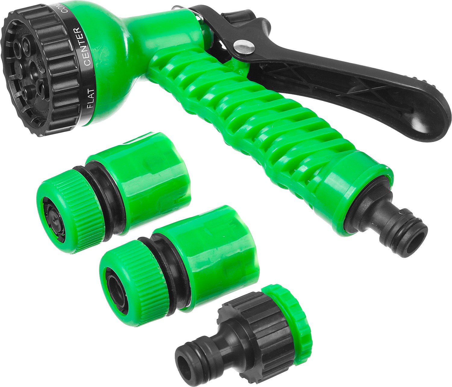 Набор поливочный, 1/2', фурнитура для подключения, пистолет 7 режимов