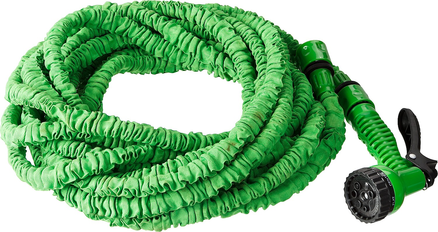Шланг удлиняющийся 5-15 м, с распылителем пистолетным и адаптерами