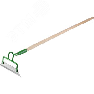 Изображение товара Мотыга 200х50х1290 мм, трапециевидный профиль, нержавеющая сталь, деревянный черенок (шт)