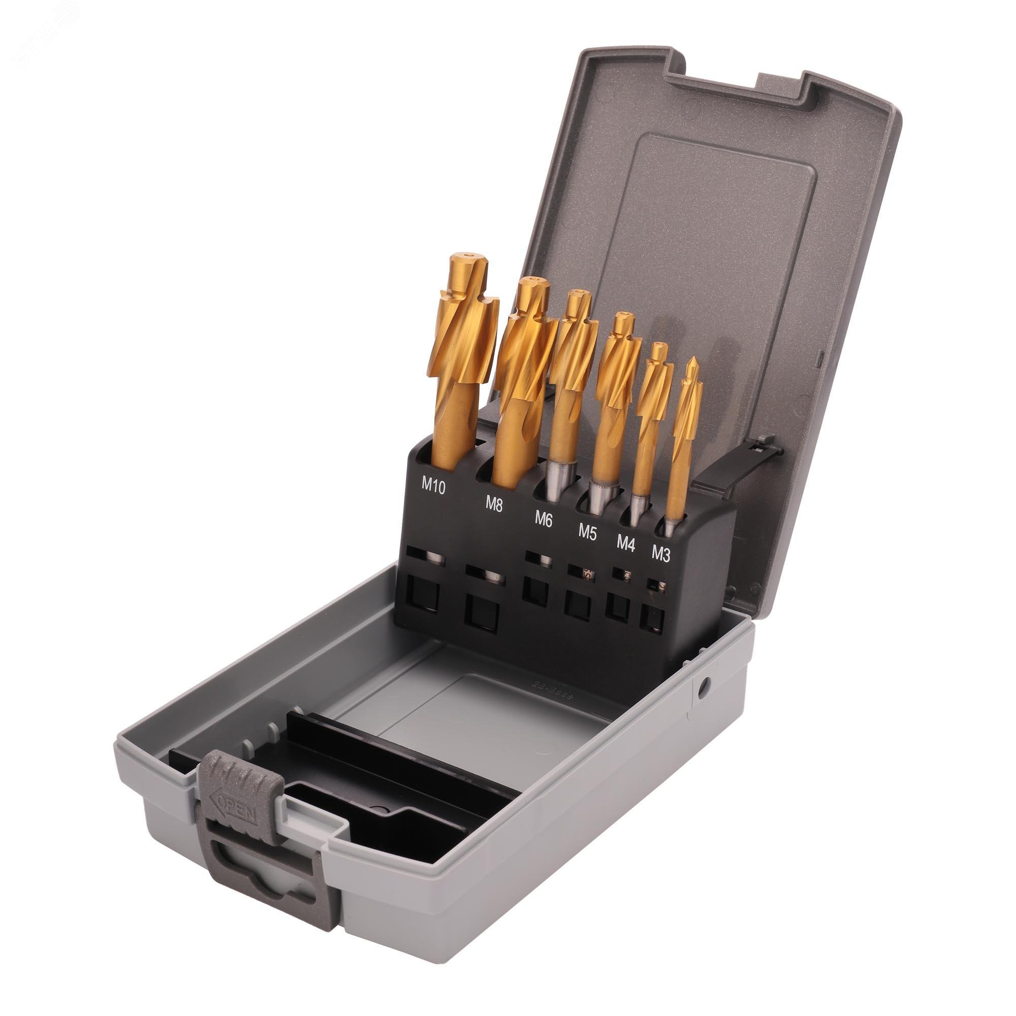 Изображение товара Набор цековок M3-M10 DIN373 HSS-TiN RUKO Германия