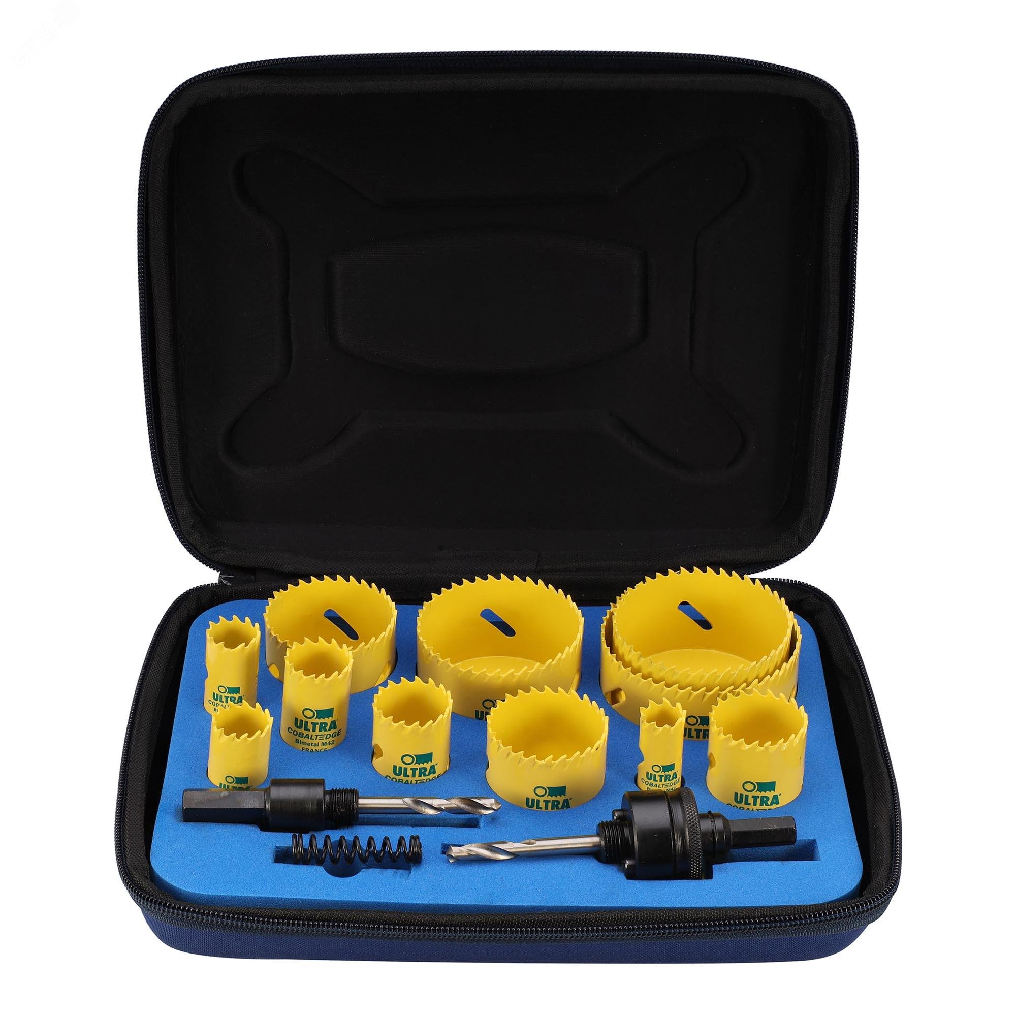 Изображение товара Набор коронок Bi-metall 16-76мм HSSE-Co8 14пр (набор)