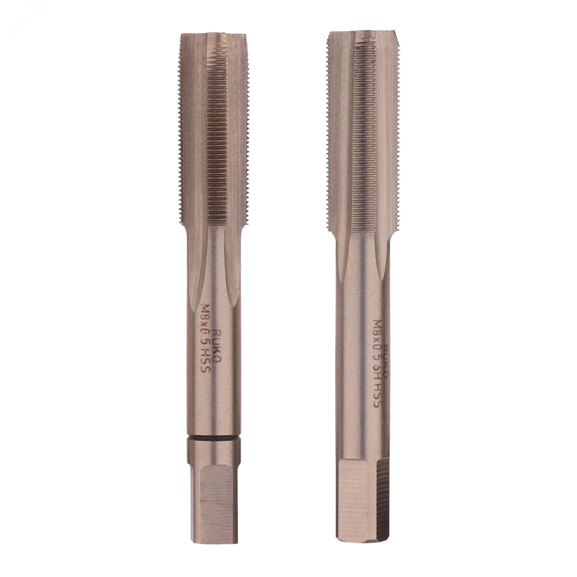 Изображение товара Набор метчиков 2 шт M8х0.5 DIN2181 6h HSS-G Германия RUKO