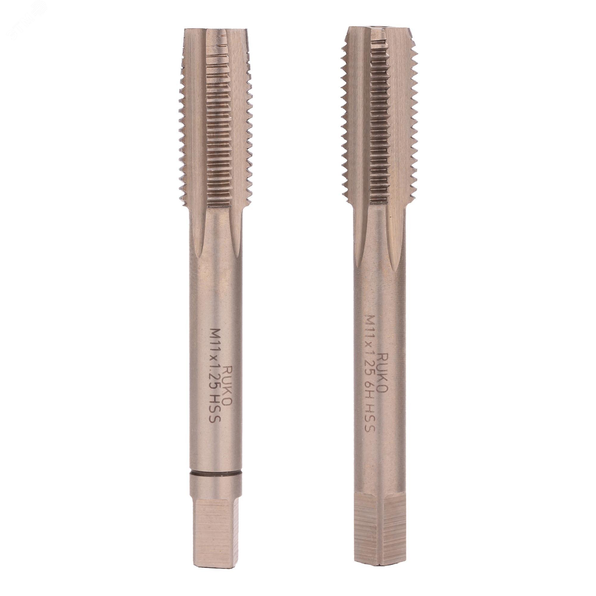 Изображение товара Набор метчиков 2шт М11х1,25 DIN2181 6h HSS-G комплект