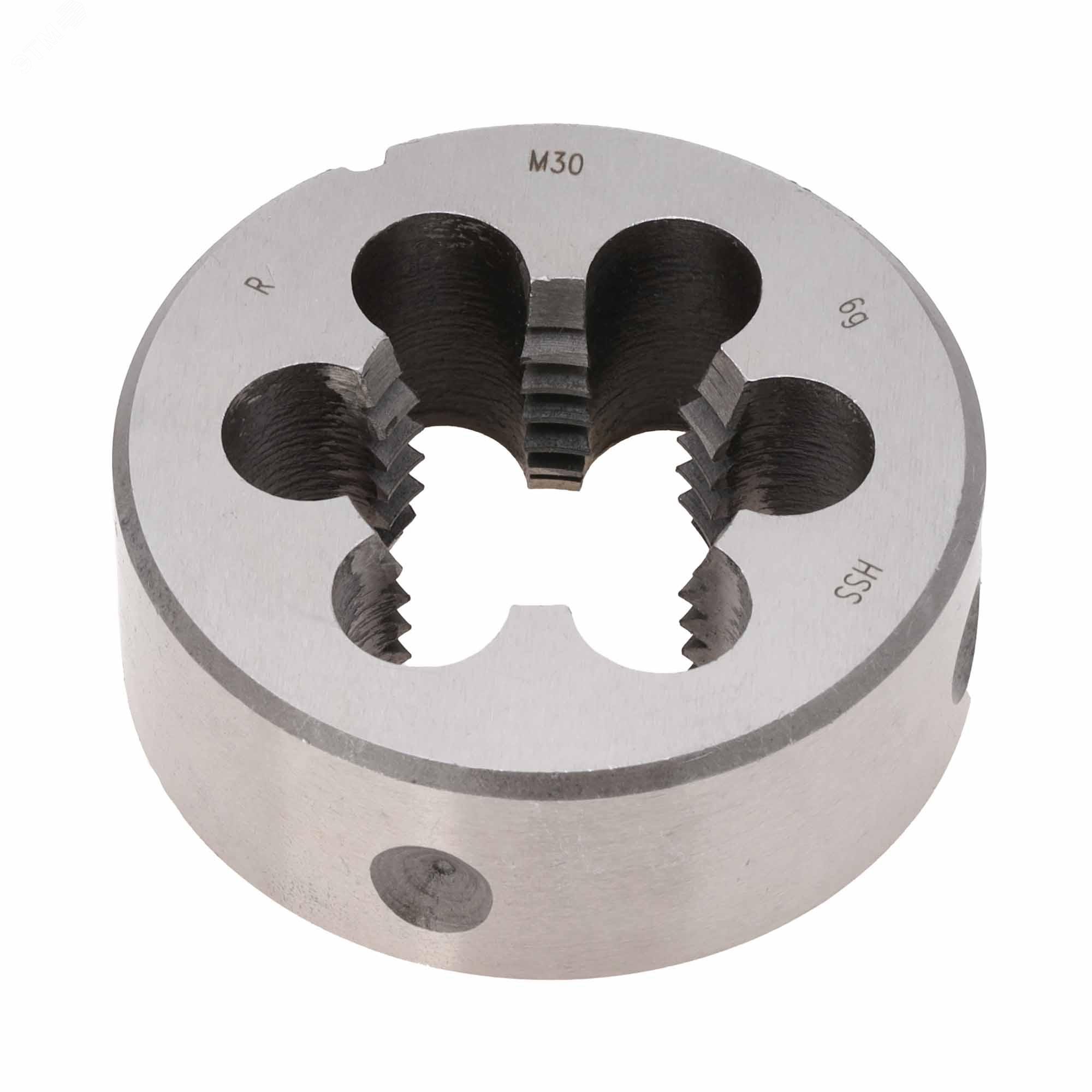 Изображение товара Плашка М30х3,5 HSS DIN22568 6g 65х25мм высококачественный инструмент