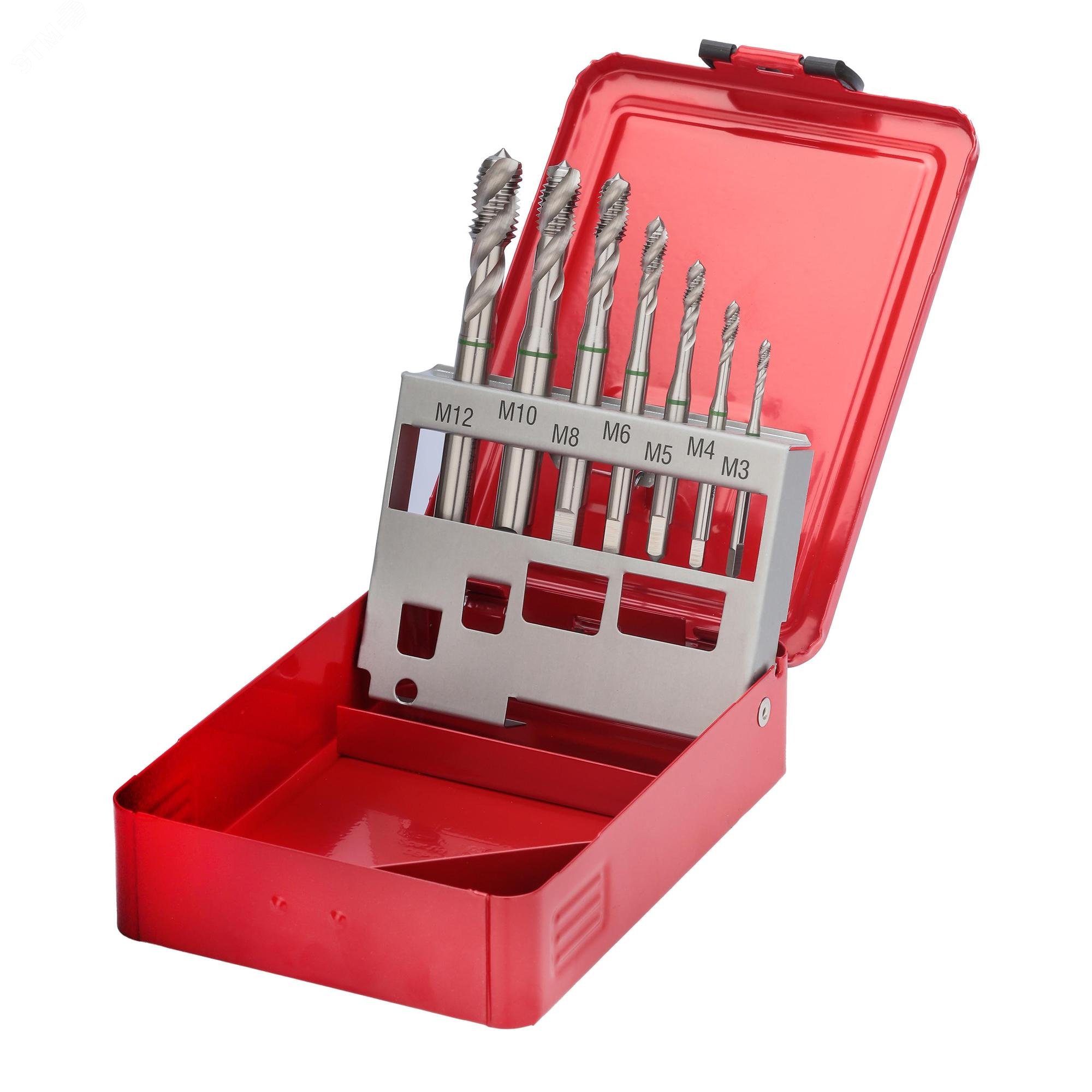 Изображение товара Набор резьбонарезных метчиков M3-M12 HSSE DIN371/376 RUKO