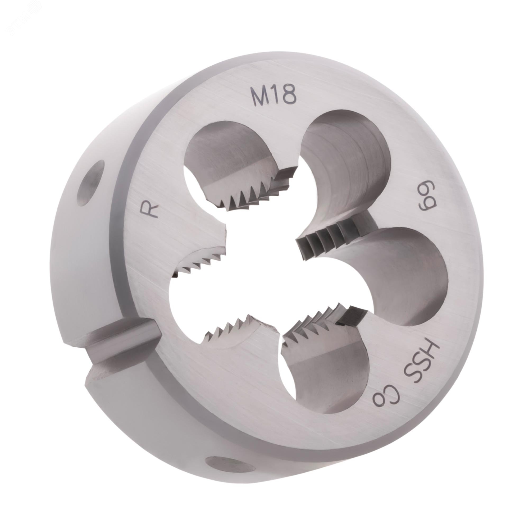 Изображение товара Плашка М18х2,5 HSSE DIN22568 6g 45х18мм для нарезания резьбы из металла