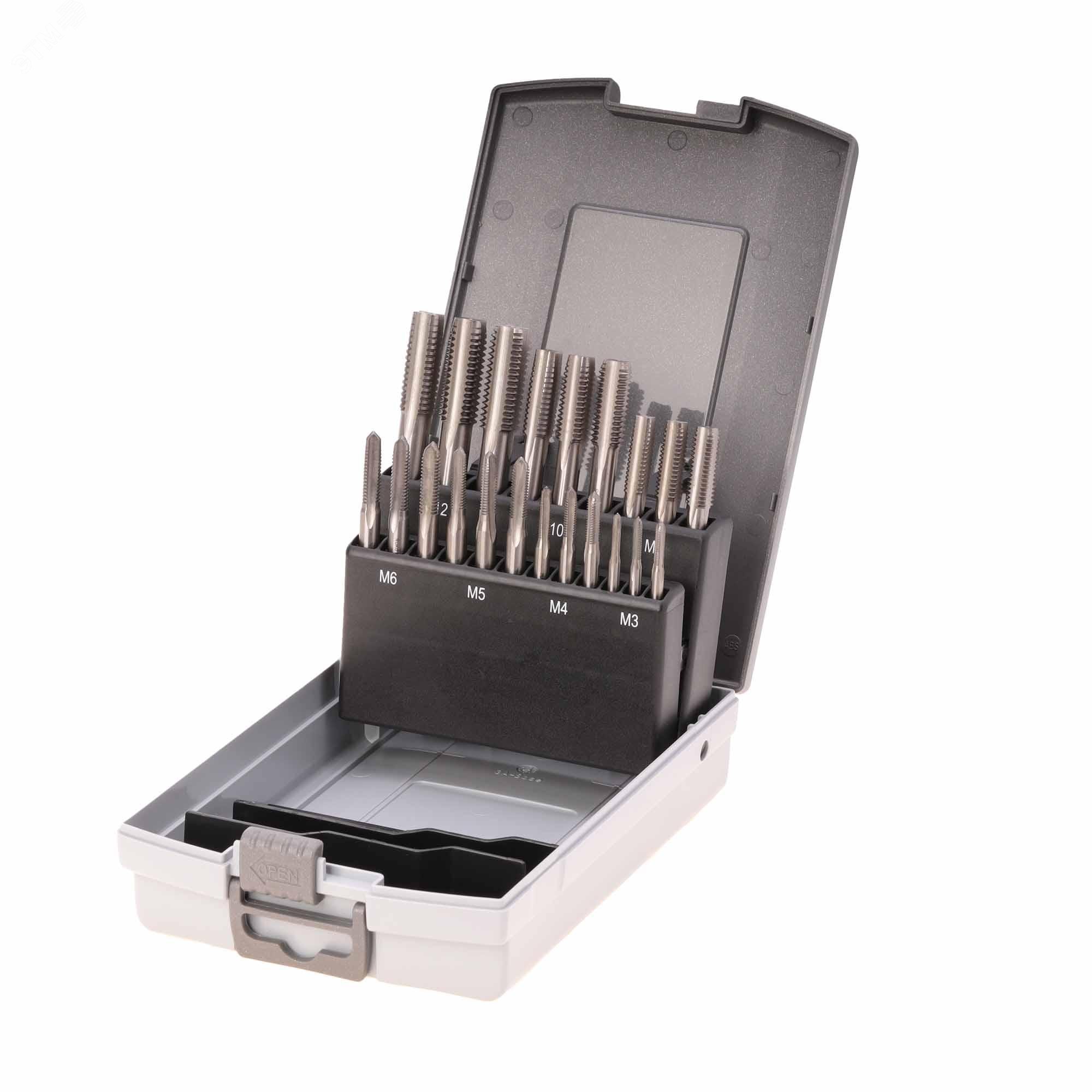 Изображение товара Набор метчиков M3-M12 HSS-G DIN352 21пр (набор)