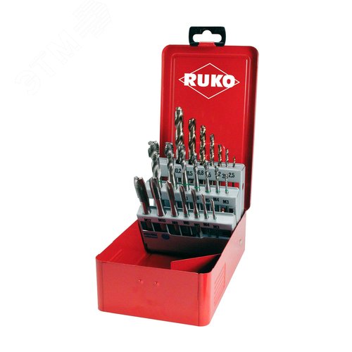 Изображение товара Набор машинных метчиков M3-M12 HSSE DIN371/376 21пр (набор)