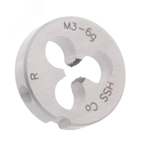 Изображение товара Плашка М3х0,5 HSSE DIN22568 6g 20х5мм (шт)