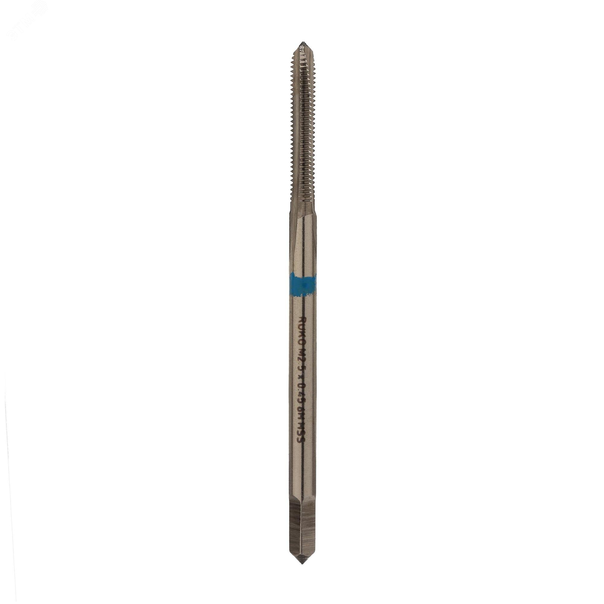 Изображение товара Метчик машинный М2,5х0,45 DIN371 HSS-G для нарезки внутренней резьбы