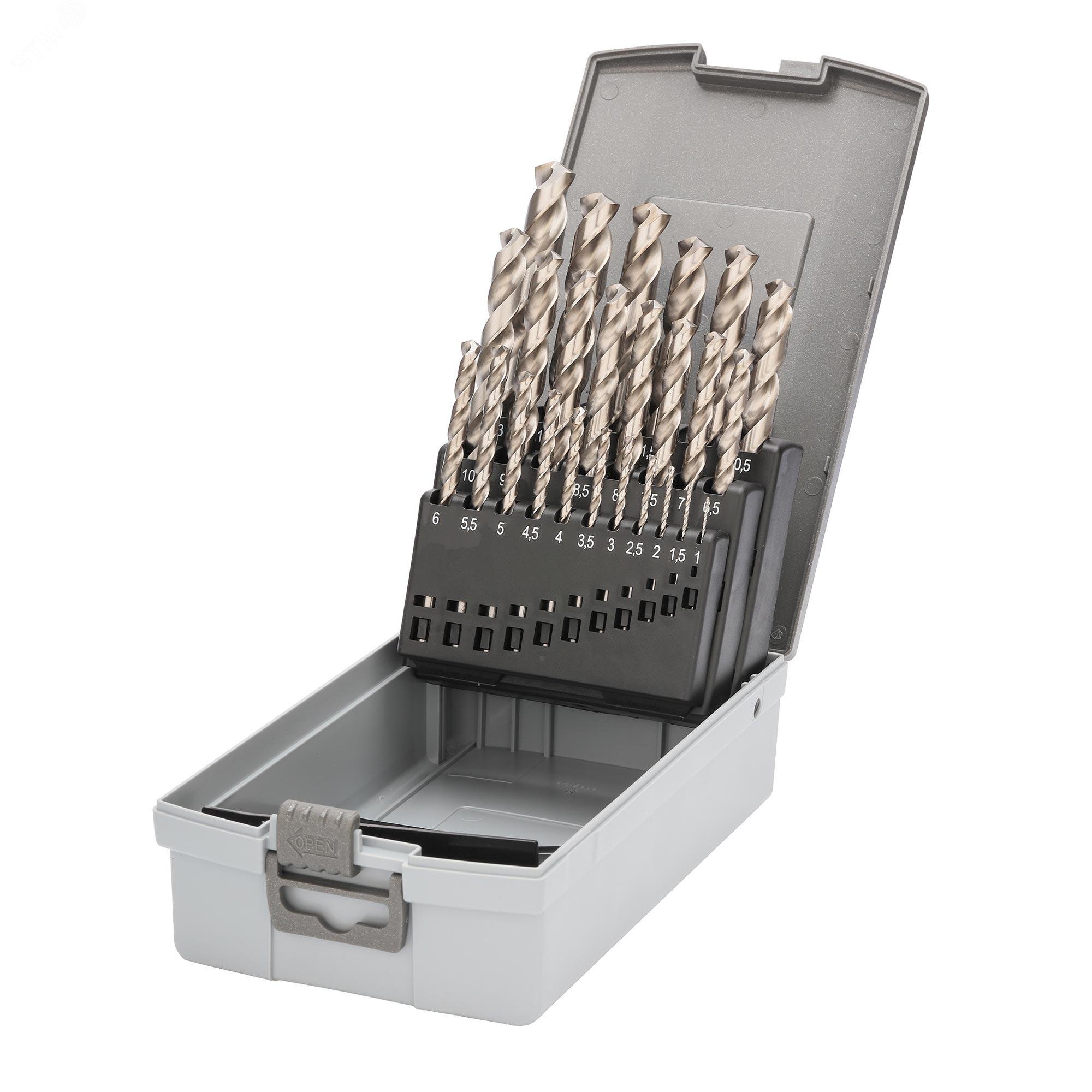 Изображение товара Набор сверл по металлу 1-13мм 25шт RUKO для высокоточных работ