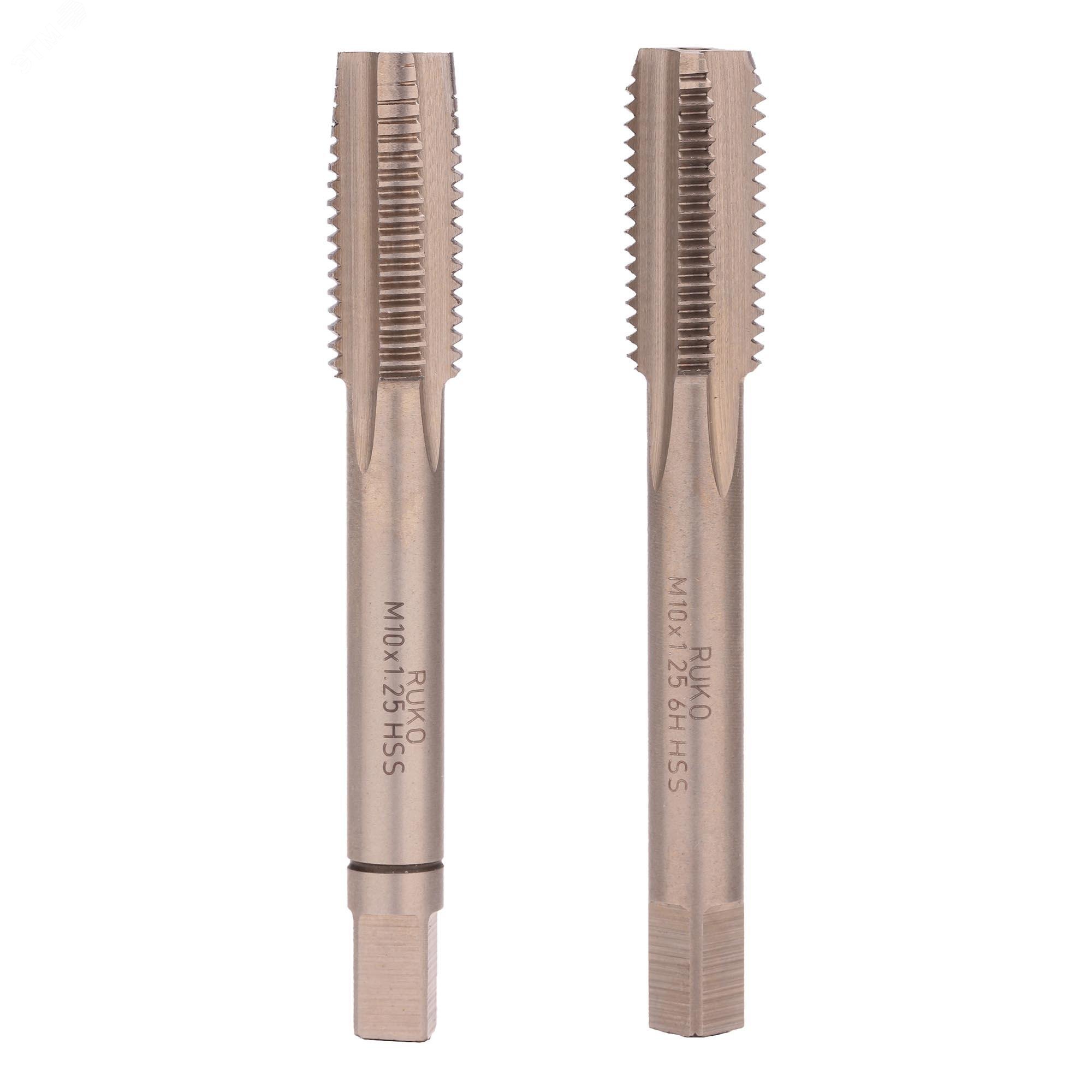 Изображение товара Набор метчиков M10х1,25 DIN2181 с HSS-G для внутренней резьбы 2 шт