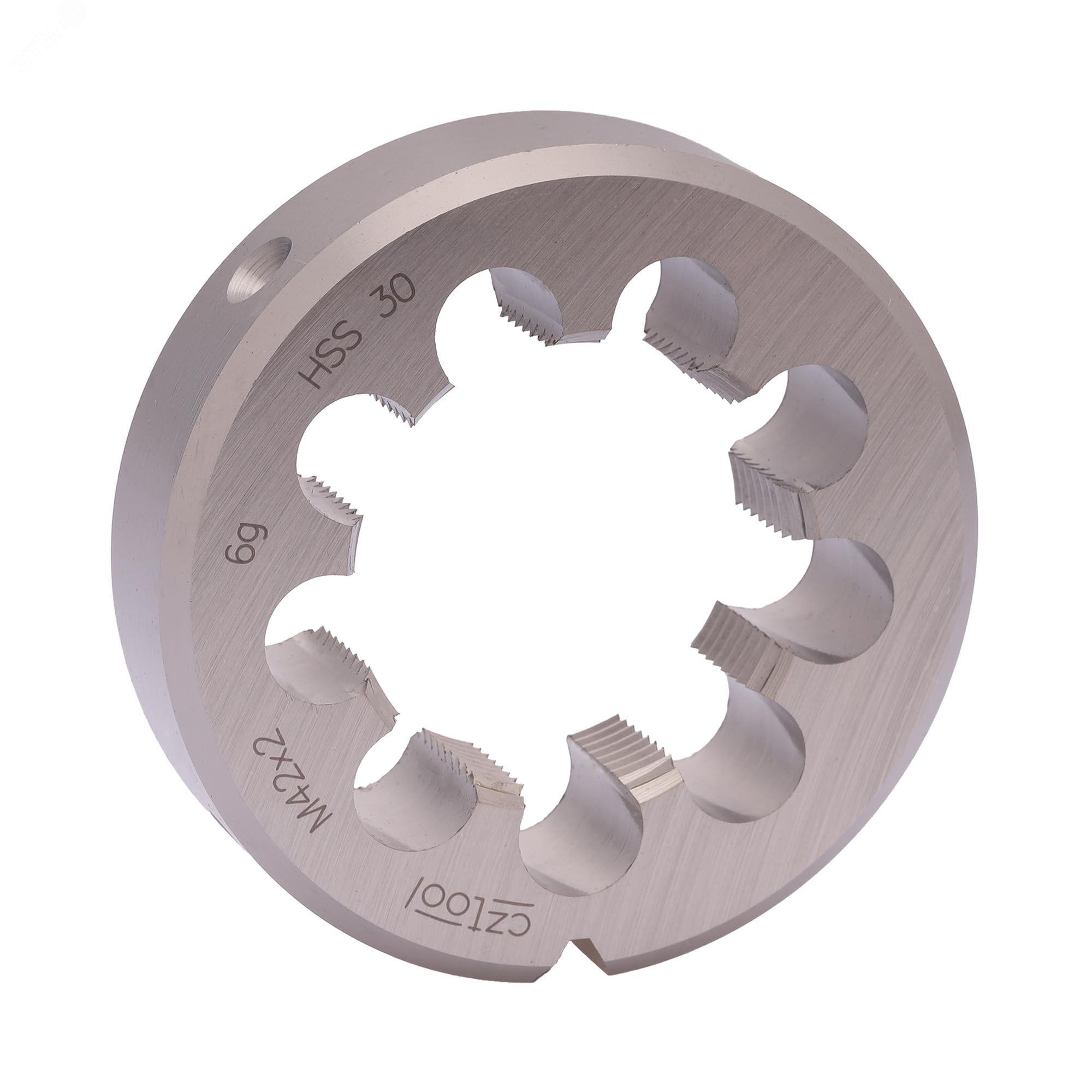 Изображение товара Плашка М42х2,0 HSS DIN22568 6g 75х20мм для металлообработки