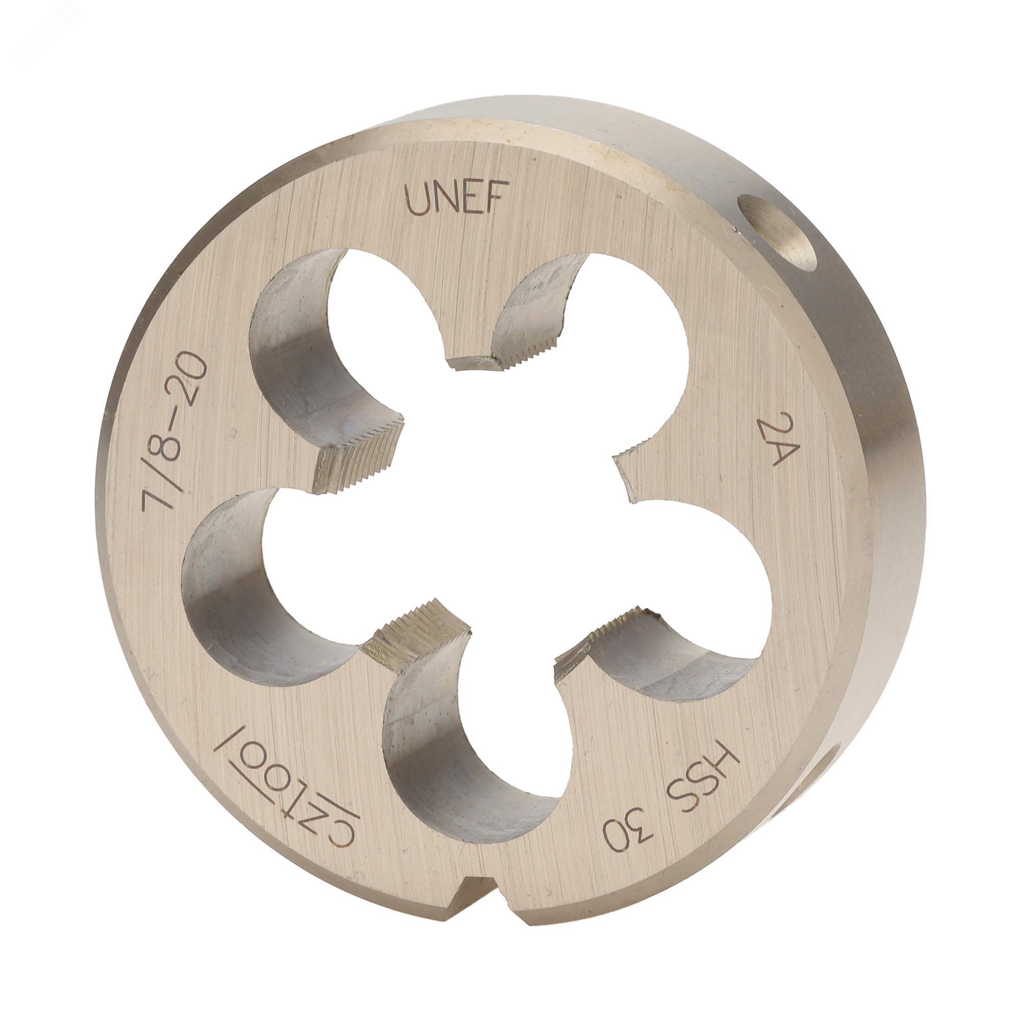 Изображение товара Плашка UNEF 7/8 -20 DINEN22568 HSS 55x16мм (шт)