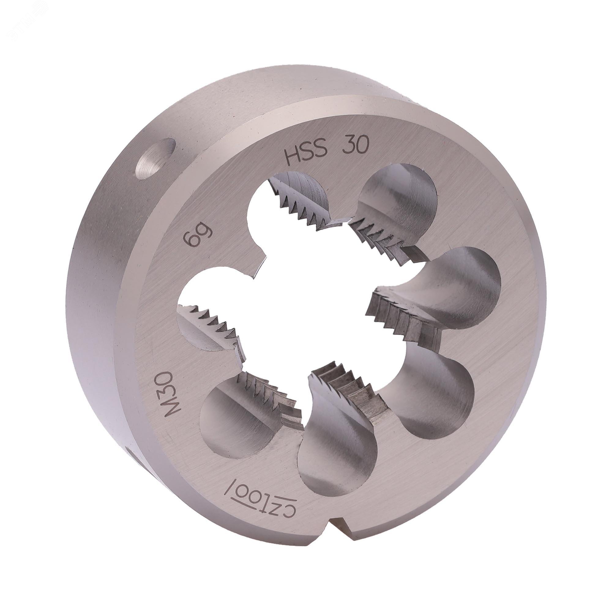 Изображение товара Плашка М30х3,5 HSS DIN22568 6g 65х25мм (шт)