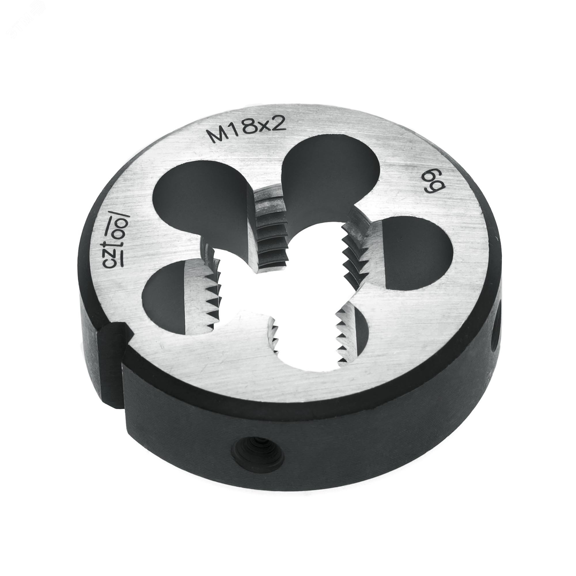 Изображение товара Плашка М18х2,0 115CrV3 DIN22568 6g 45х14мм для нарезания метрической резьбы