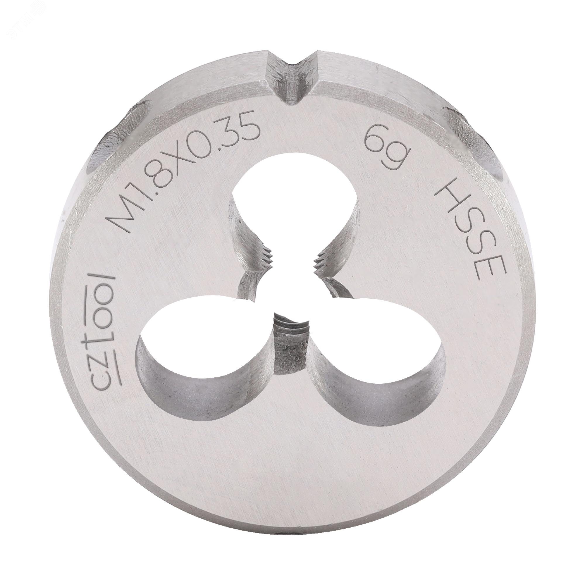 Изображение товара Плашка М1,8х0,35 HSSE DIN22568 6g 16х5мм (шт)