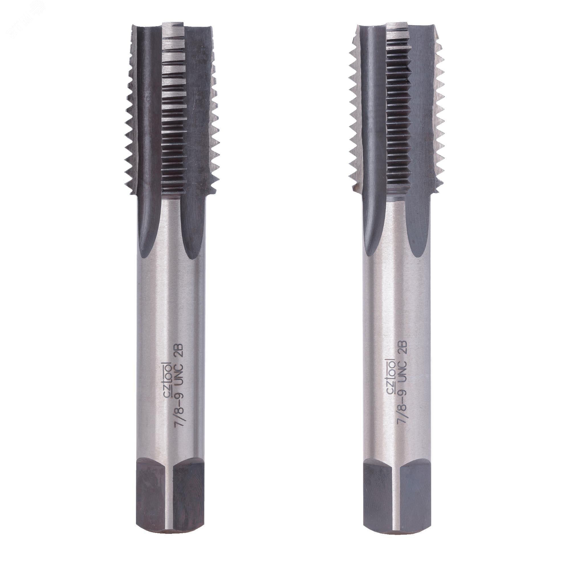 Изображение товара Набор метчиков 2шт UNC 7/8-9 115CrV3 для точной внутренней резьбы