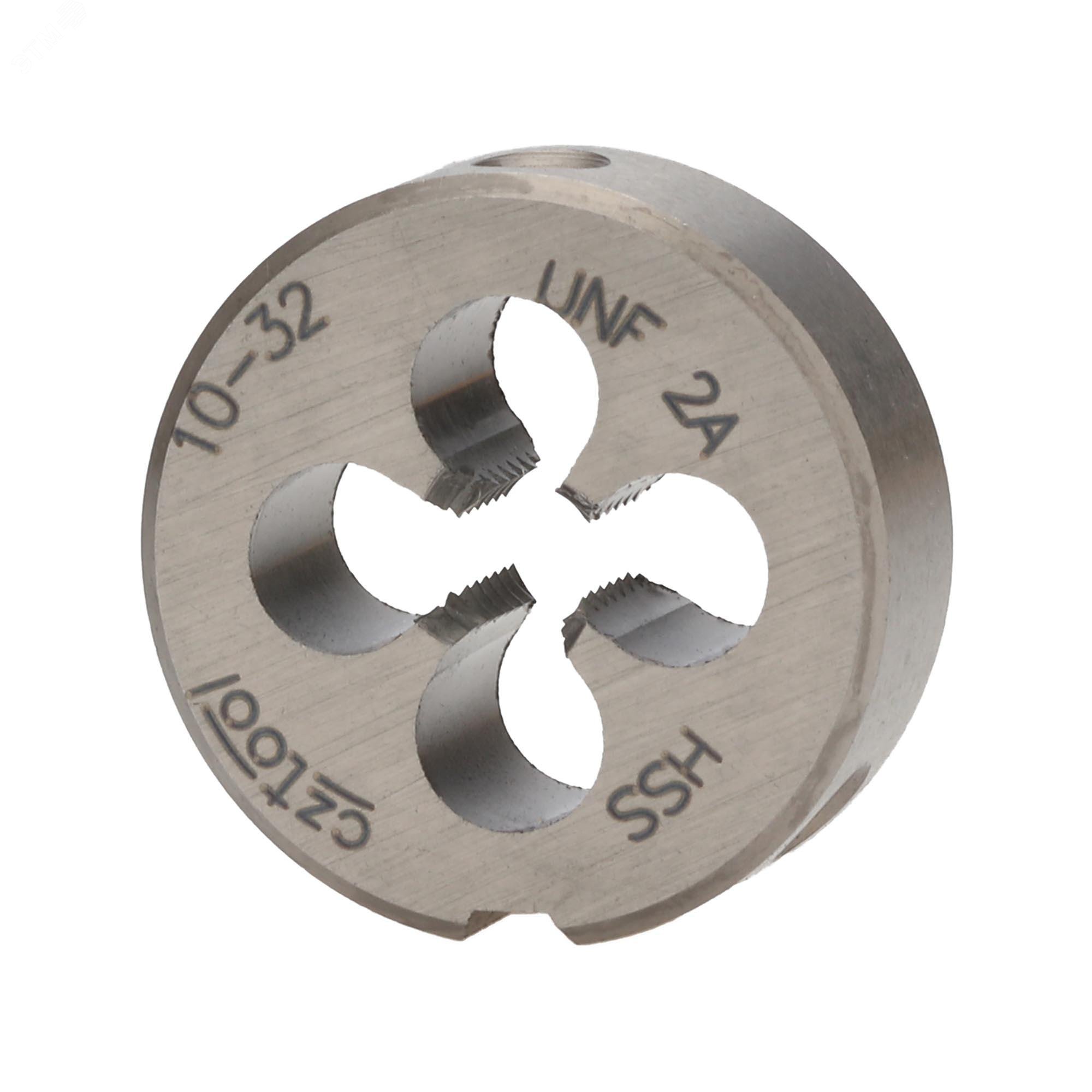 Изображение товара Плашка дюймовая UNF №10-32 HSS DIN22568 2A 20x7мм