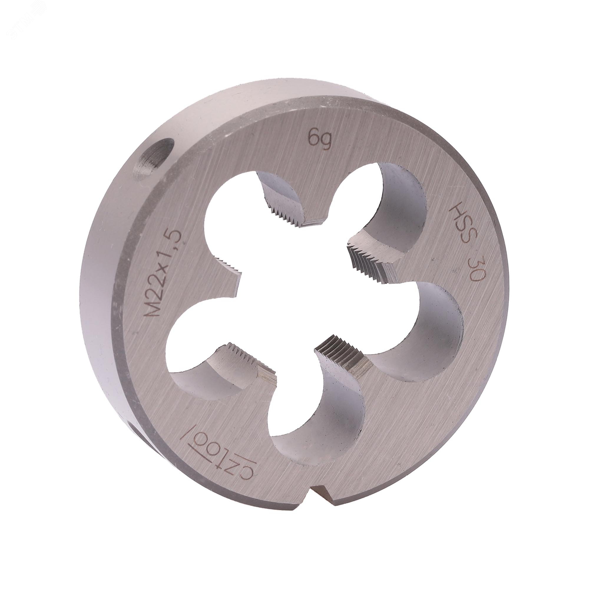 Изображение товара Плашка М22х1,5 HSS DIN22568 6g 55х16мм для нарезания резьбы