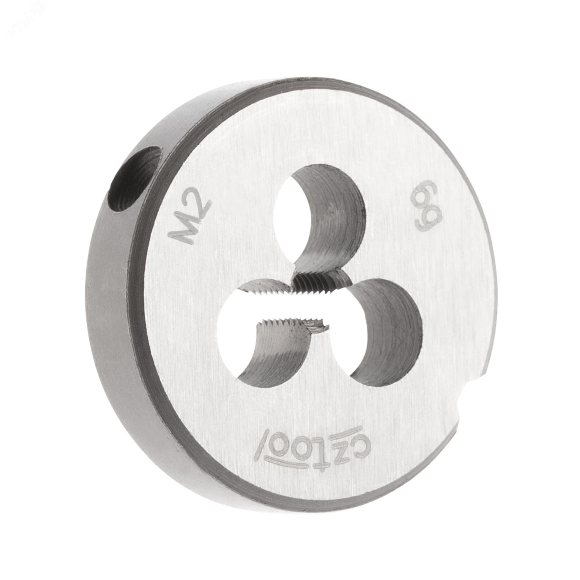 Изображение товара Плашка метрическая М2х0,4 115CrV3 DIN22568 6g 16х5мм от Bucovice Tools