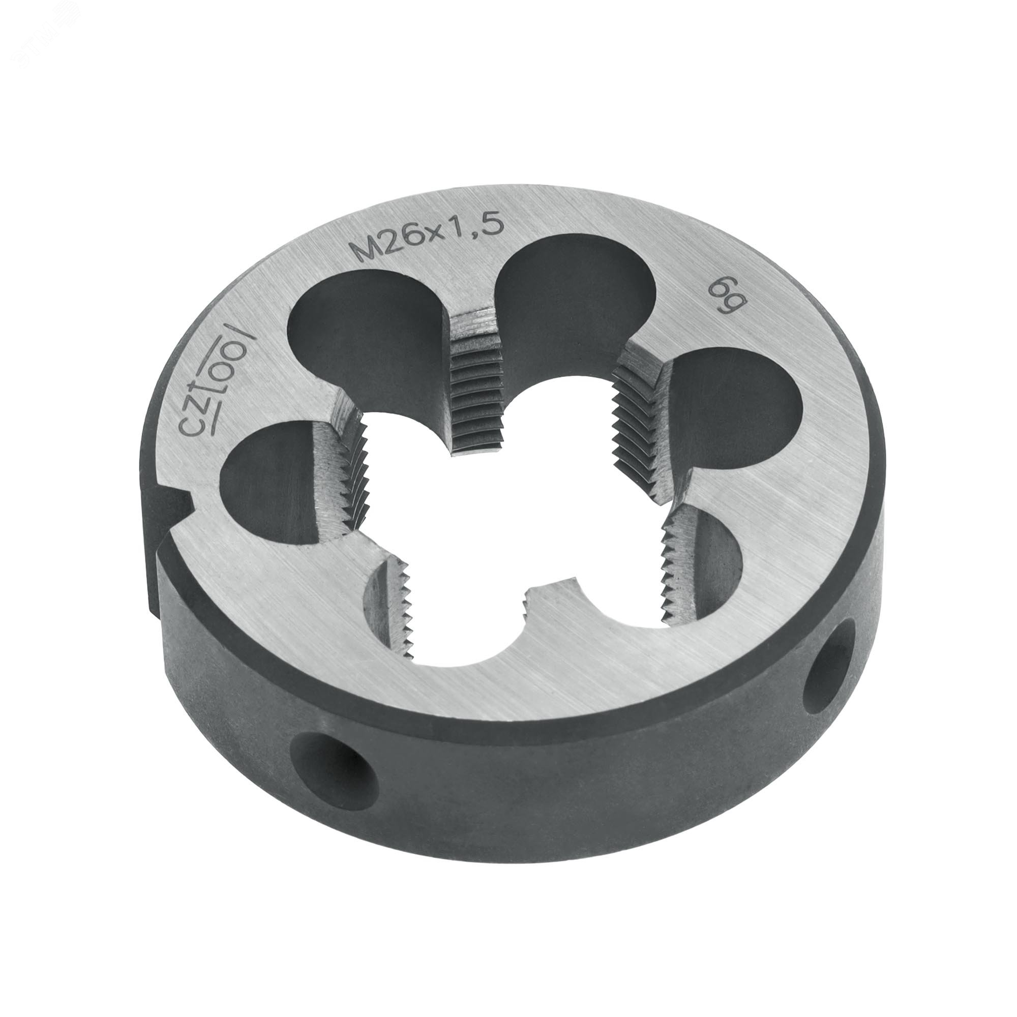 Изображение товара Плашка М26х1,5 115CrV3 DIN22568 6g 55х16мм для нарезания резьбы из стали и металлов