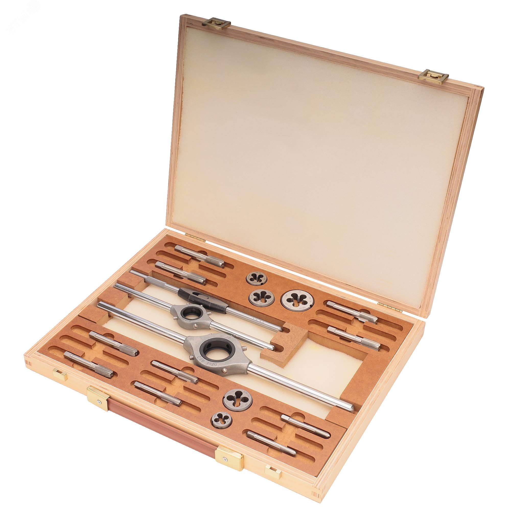 Изображение товара "Набор метчиков и плашек UNF 1/4""-1/2"" HSS 20пр " (набор)