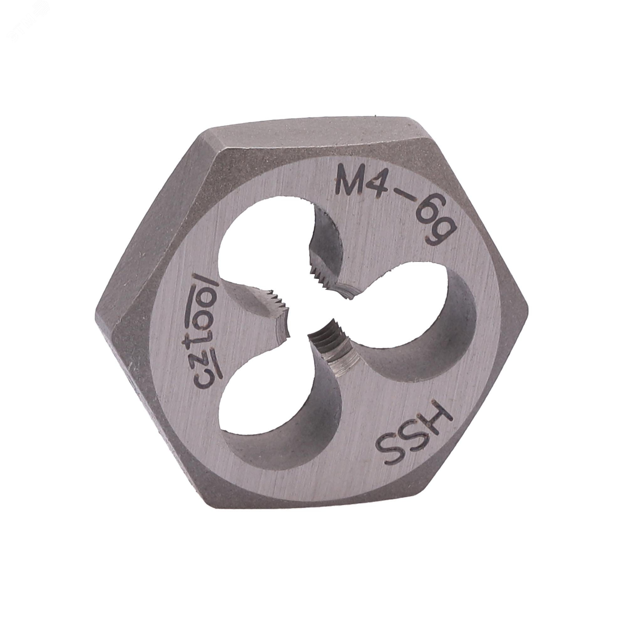 Изображение товара Плашка М4х0,7 HSS DIN 382 6g 18х5мм для нарезания резьбы