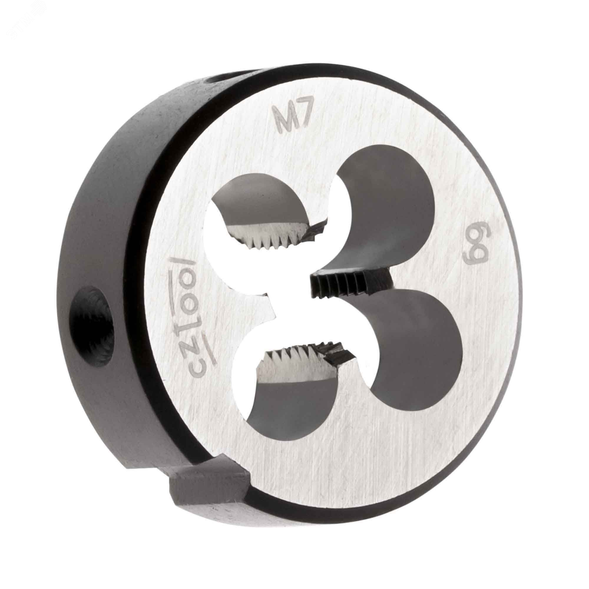 Изображение товара Плашка М7х1,0 из инструментальной стали для нарезания резьбы Чехия