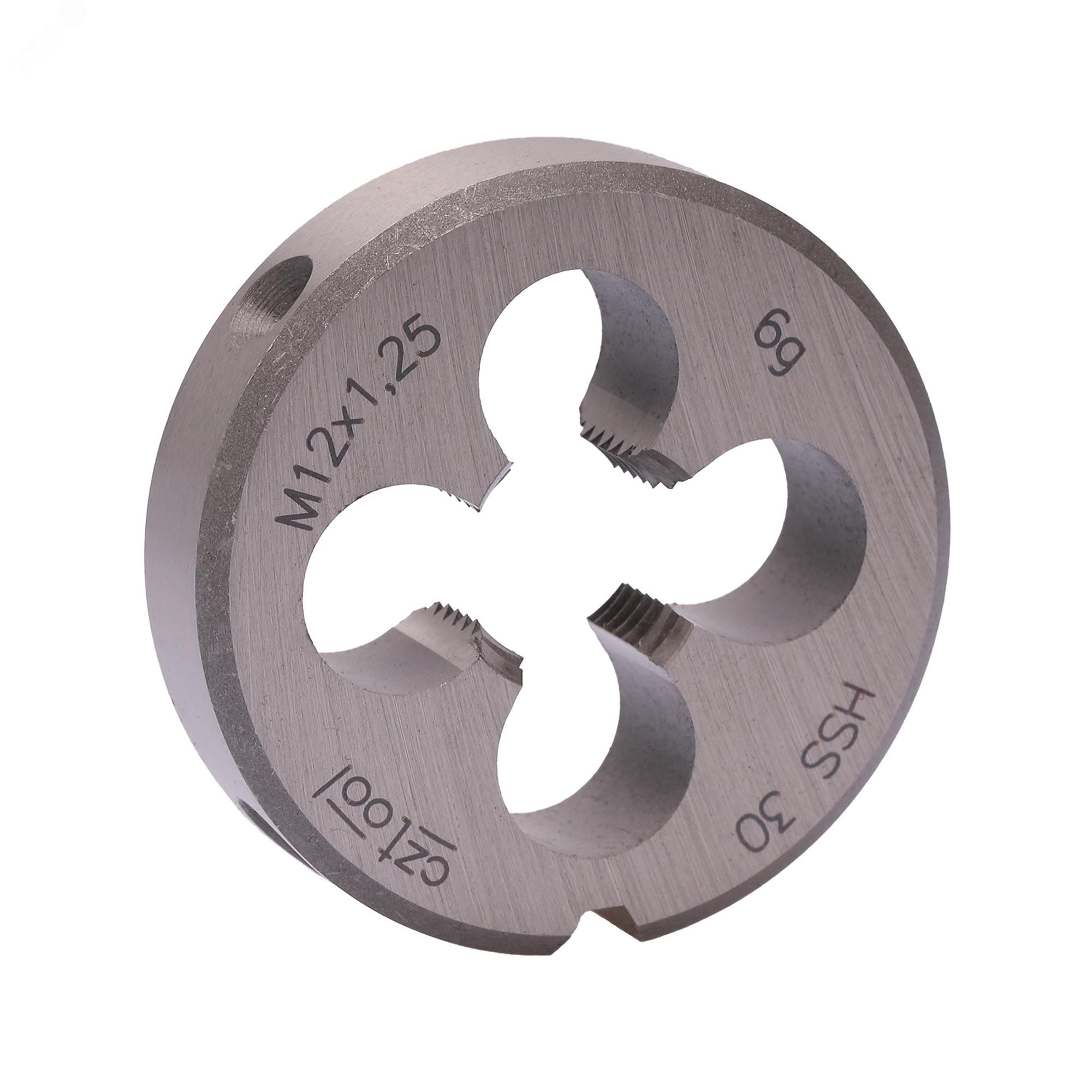 Изображение товара Плашка М12х1,25 HSS DIN22568 38х10мм для нарезания резьбы