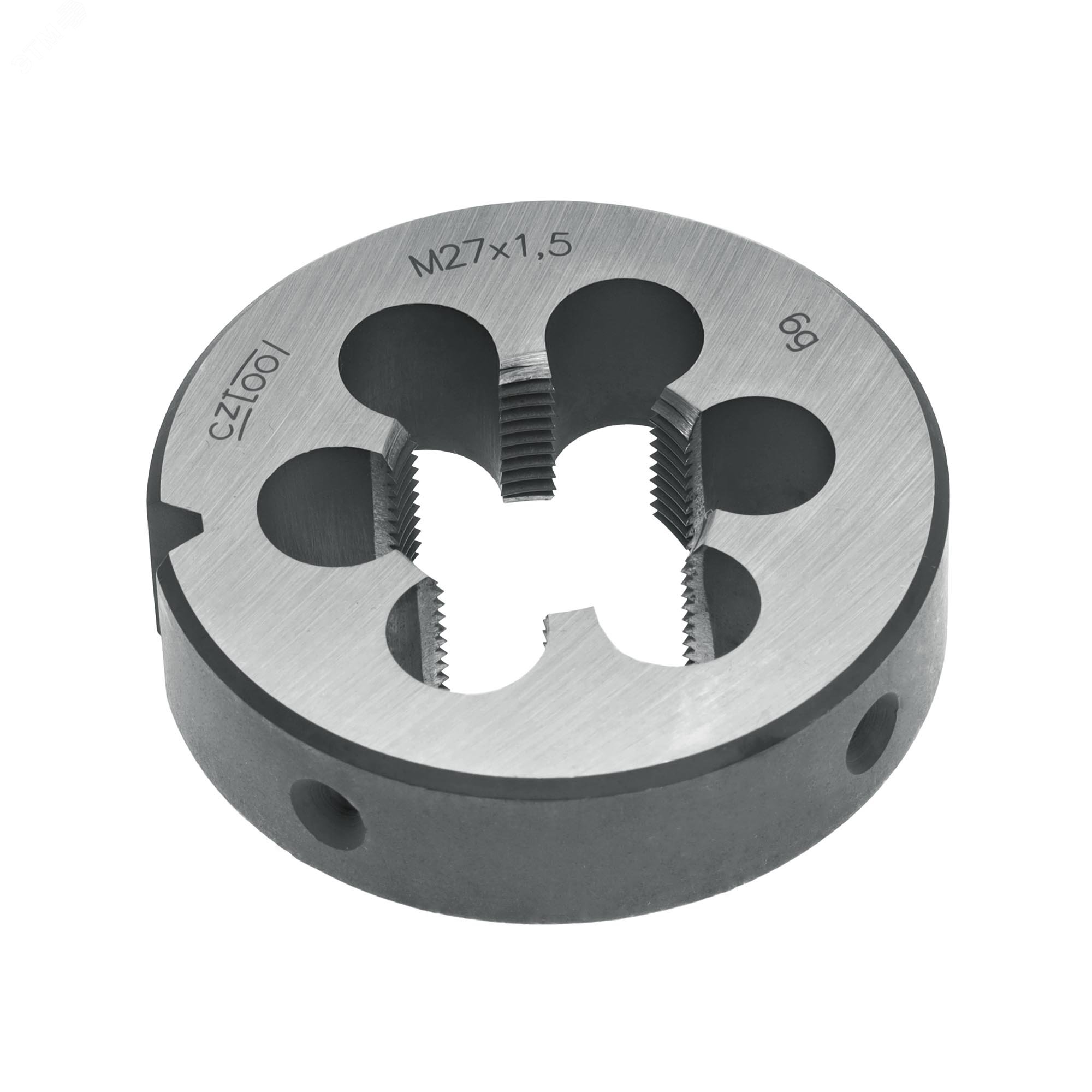 Изображение товара Плашка М27х1,5 115CrV3 DIN22568 6g 65х18мм для нарезания резьбы