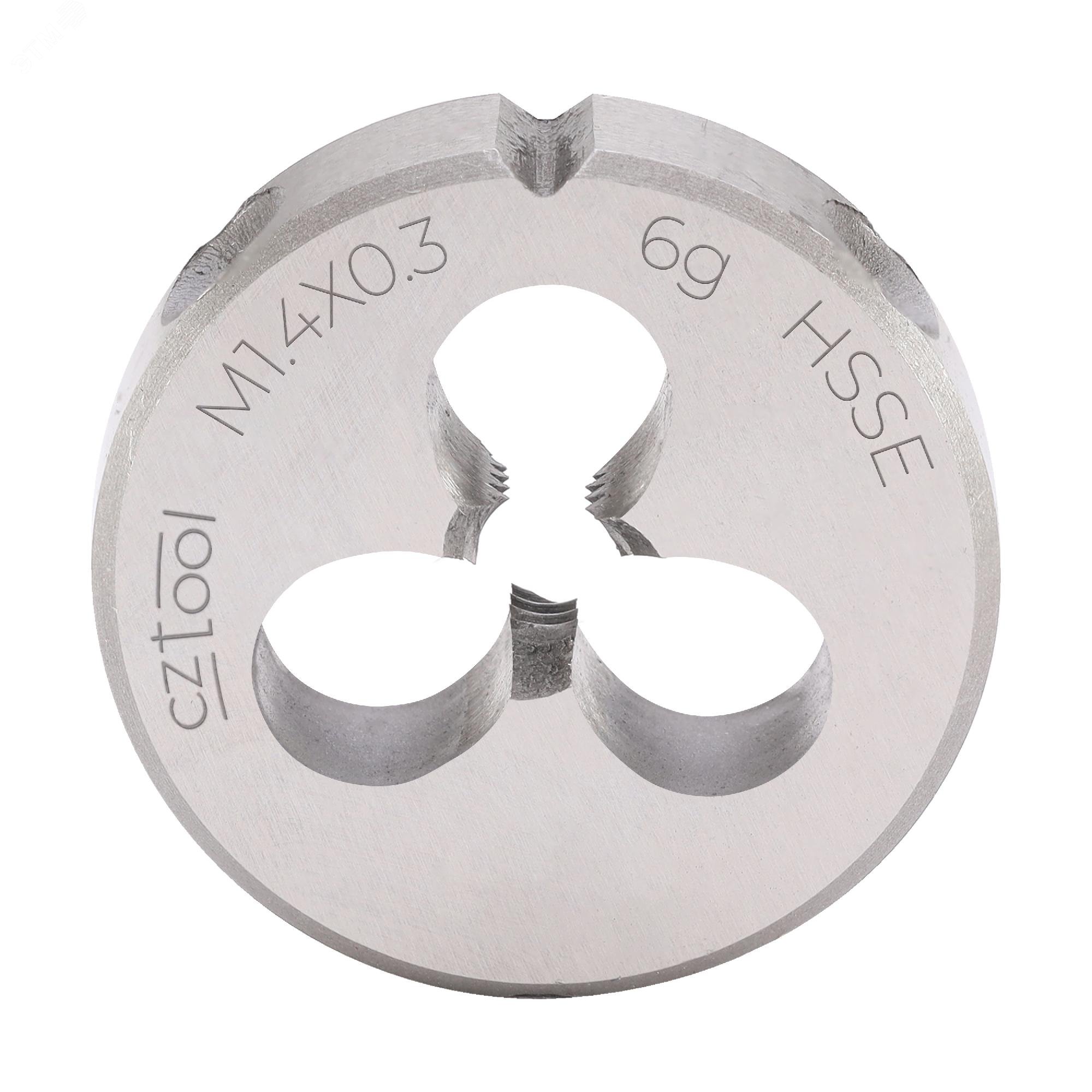 Изображение товара Плашка М1,4х0,3 DINEN22568 HSSE 6g 16х5мм для нарезки резьбы