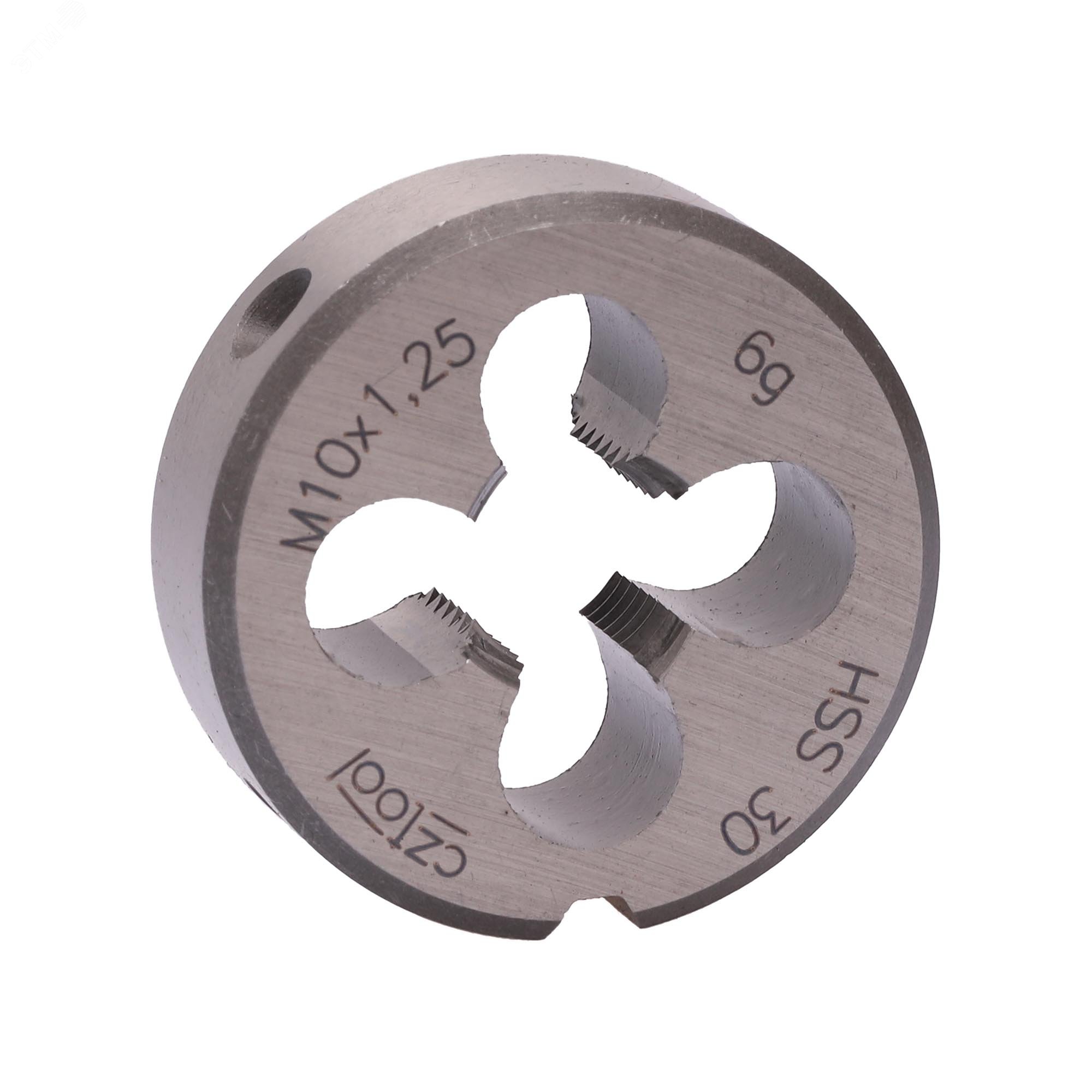 Изображение товара Плашка М10х1,25 HSS DIN22568 6g 30х11мм высококачественный инструмент