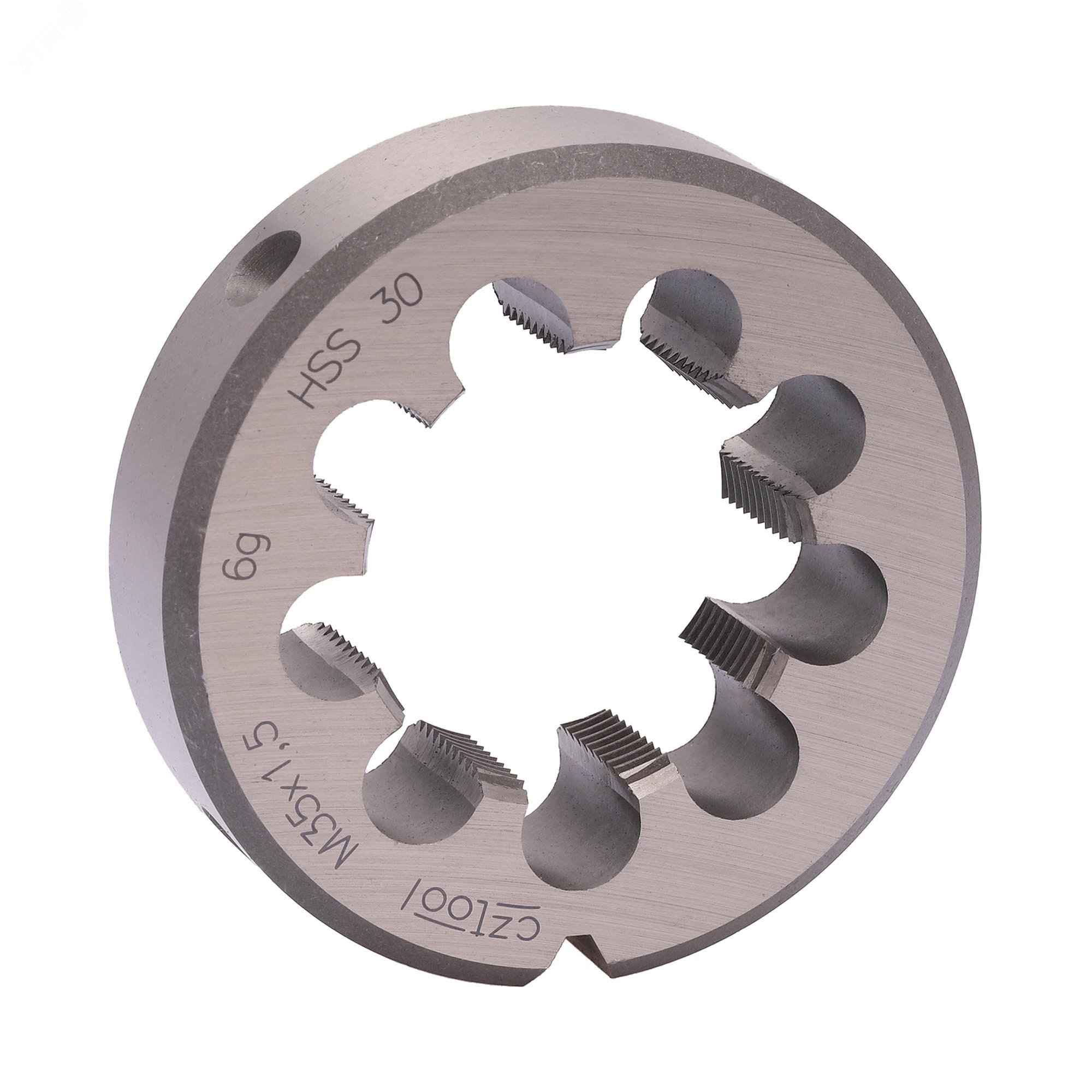 Изображение товара Плашка М35х1,5 HSS DIN22568 6g 65х18мм для нарезания резьбы